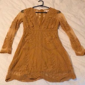 Lace mini dress